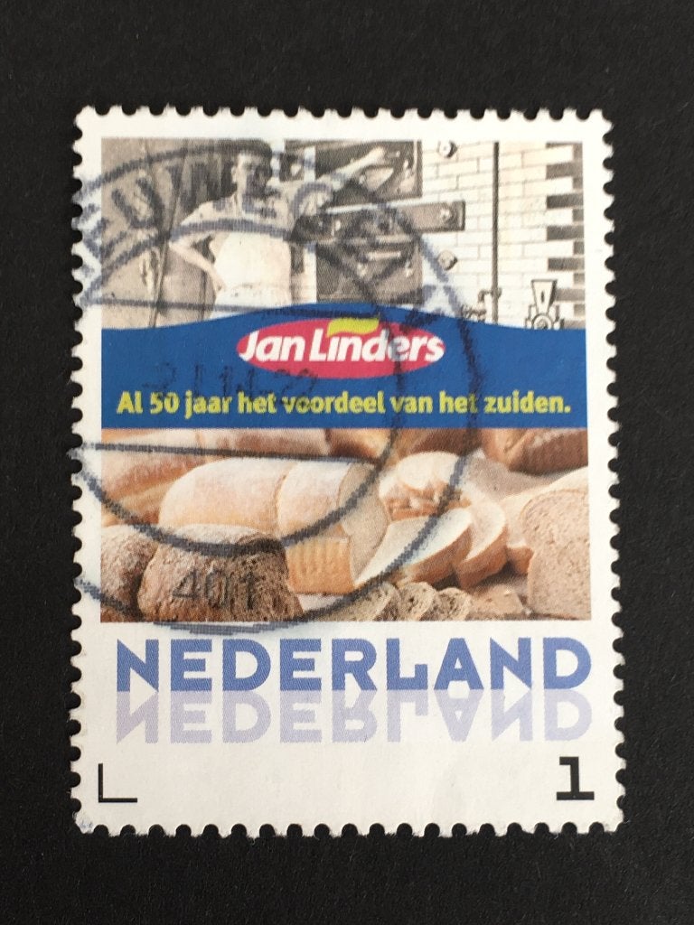 2937 Persoonlijke - Jan Linders, bakkerijafdeling gestempeld, Ophalen of Verzenden, Na 1940, Gestempeld