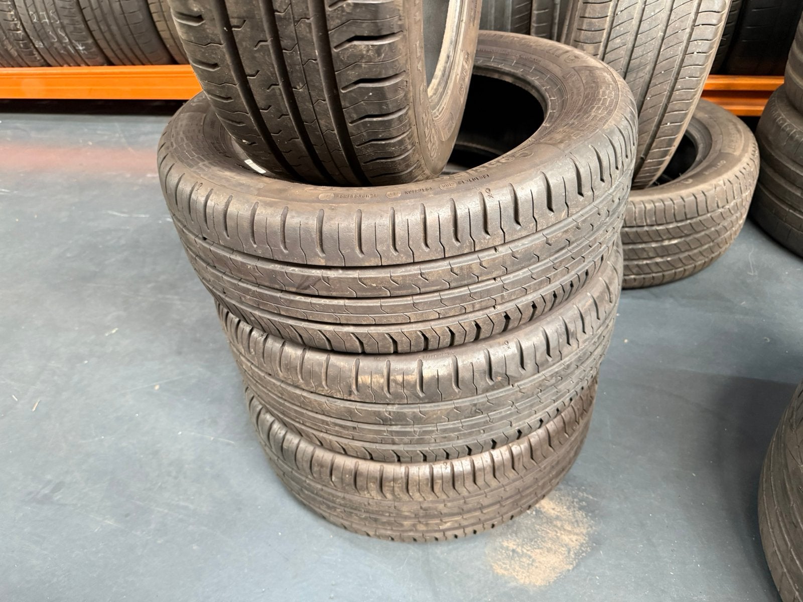 4x 185 55 15 82H Continental Ecocontact 5 DEMO, Auto-onderdelen, Gebruikt, 15 inch, Band(en), Personenwagen