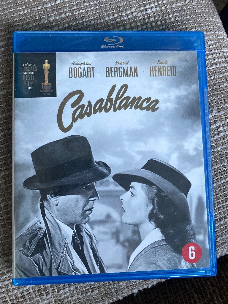 Casablanca Blu-ray - Klassieke Romantische Film, Engels, Film, Ophalen of Verzenden, Zo goed als nieuw