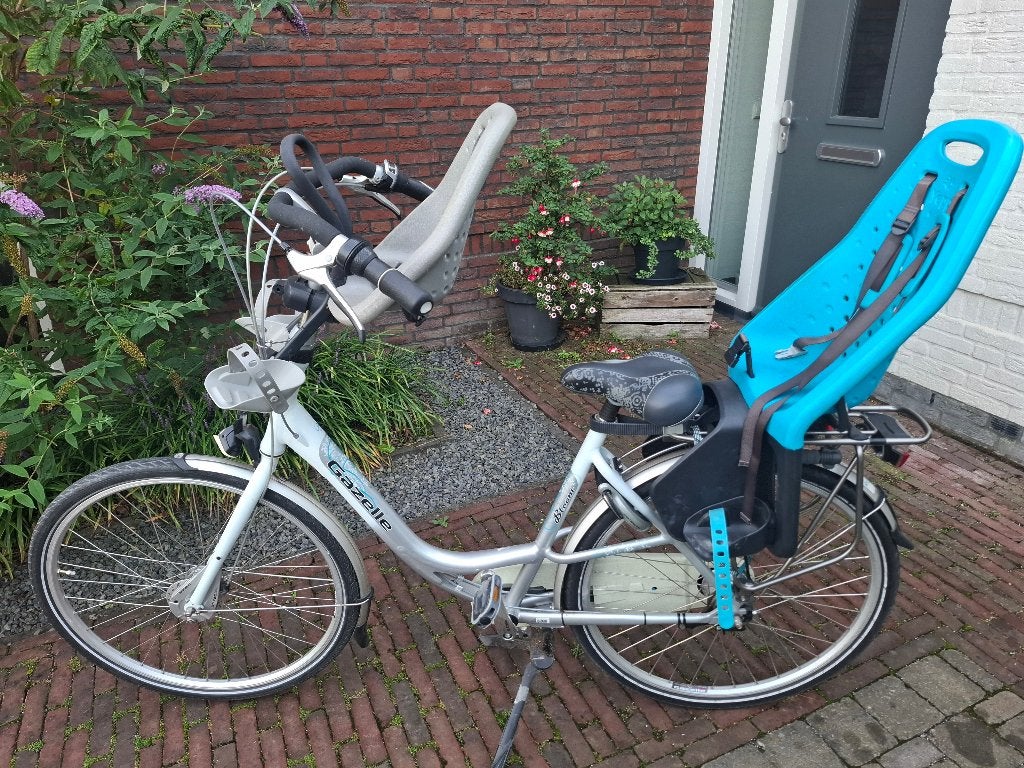 Mamafiets gazelle bloom, Ophalen, 2 zitjes, Velgrem, Versnellingen