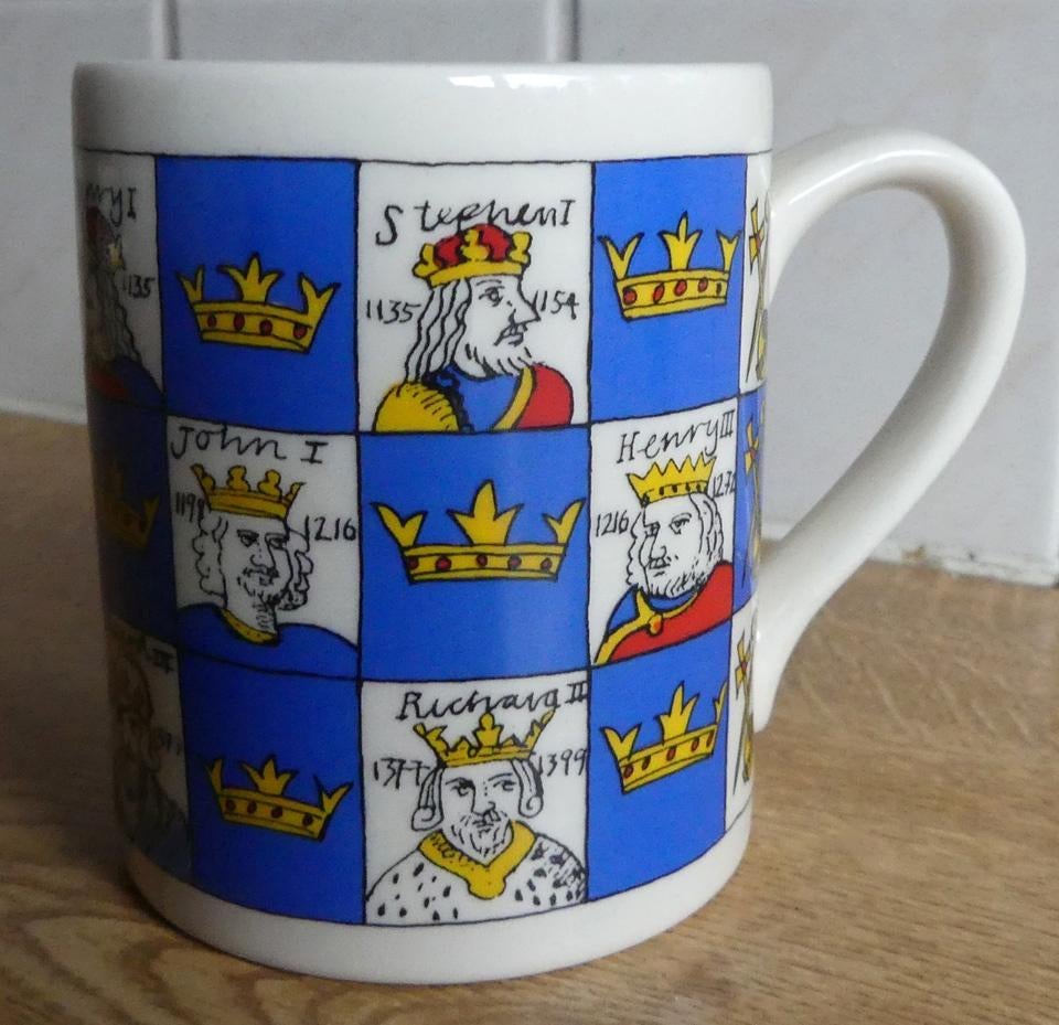 Kings of Great Britain beker royalty Jennifer Tuckey designs, Verzamelen, Ophalen of Verzenden, Zo goed als nieuw, Buitenland