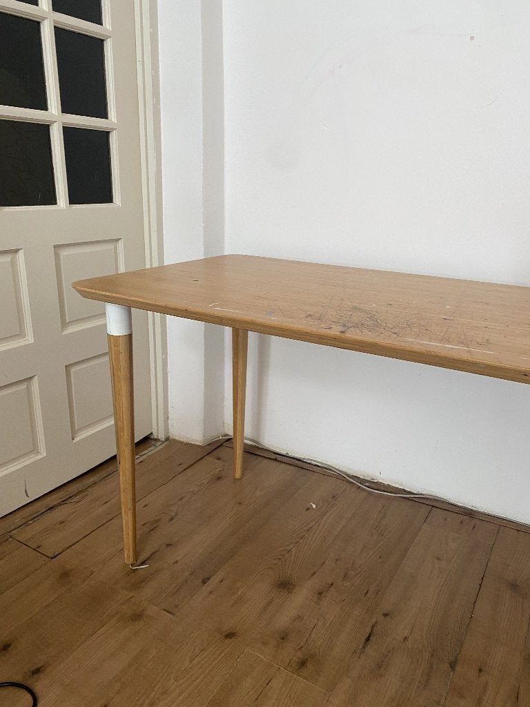 Bureaublad en poten Ikea, Ophalen, Gebruikt, Scandinavisch, Bruin