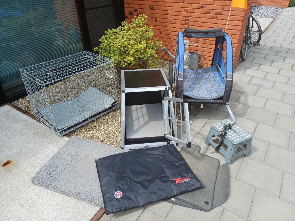 Fietshondenkar en hondenbench, Gebruikt, Minder dan 20 kg, Opvouwbaar, Ophalen of Verzenden