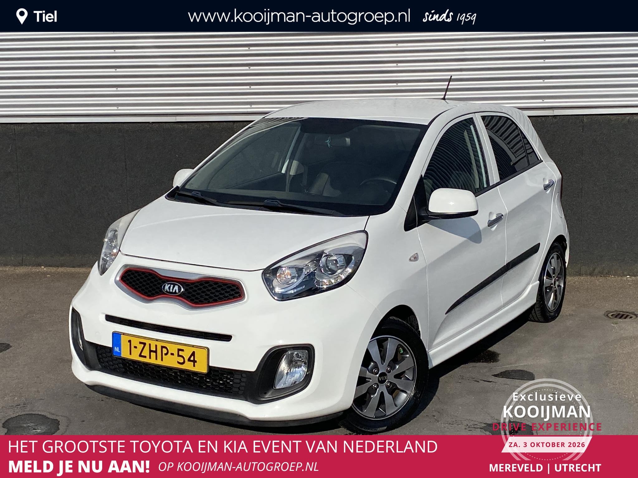 Kia Picanto 1.0 CVVT X-treme Dealeronderhouden, Trekhaak/fie, Auto's, Voorwielaandrijving, Stof, Gebruikt, 400 kg
