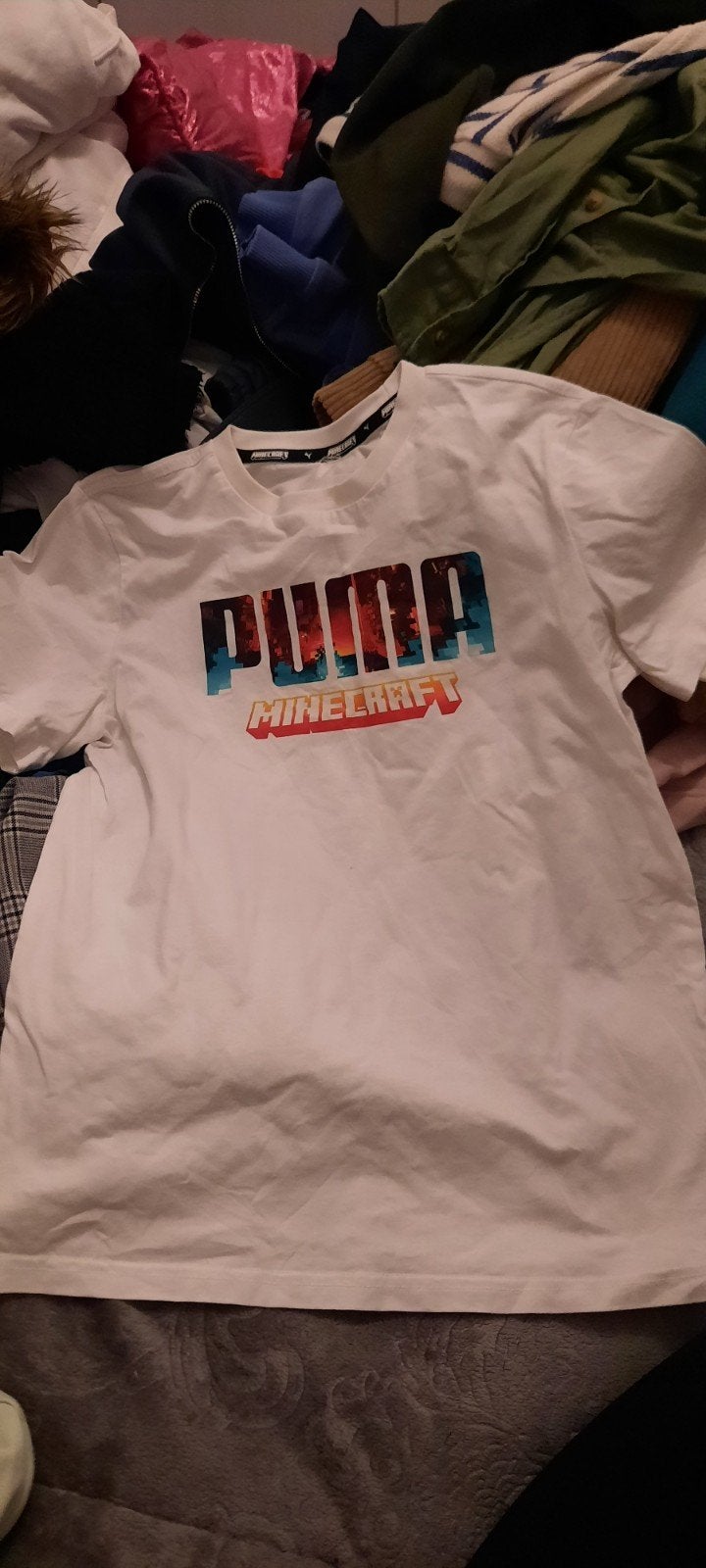 Puma minecraft tshirt mt 164, Kleding | Heren, T-shirts, Ophalen, Zo goed als nieuw