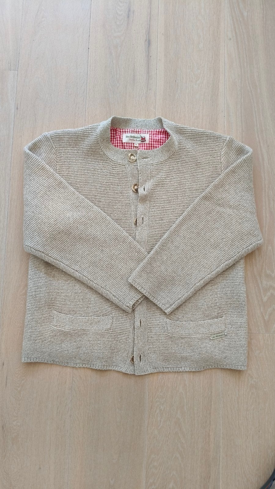 Heren Trachten Jas, Maat 52, Beige, Der Wildschütz, Ophalen of Verzenden, Zo goed als nieuw, Maat 52/54 (L), Beige