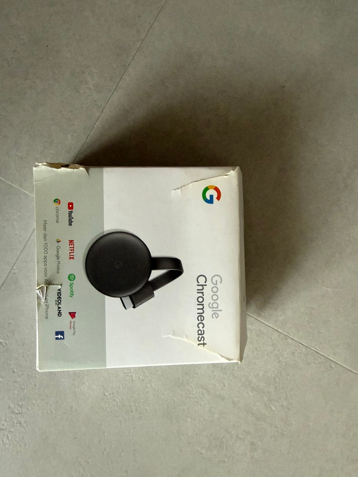 Google Chromecast 3e generatie in doos, Ophalen of Verzenden, Zo goed als nieuw
