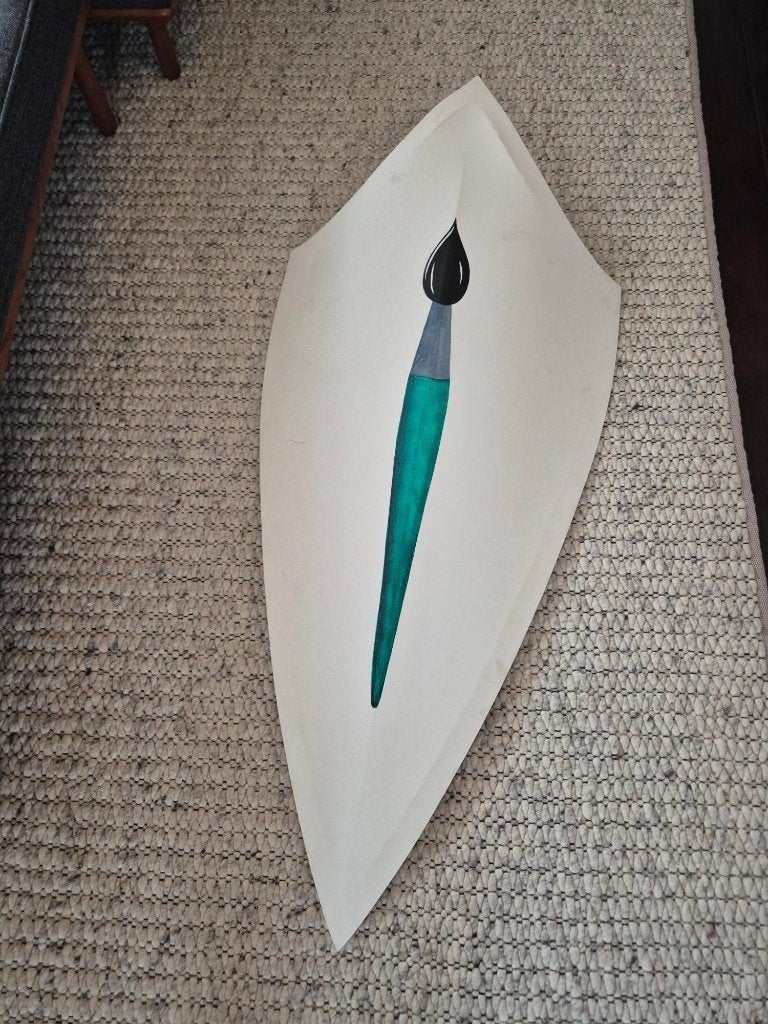 Schilden - 2x (Hout en Doek) Bieden, Antiek en Kunst, Ophalen