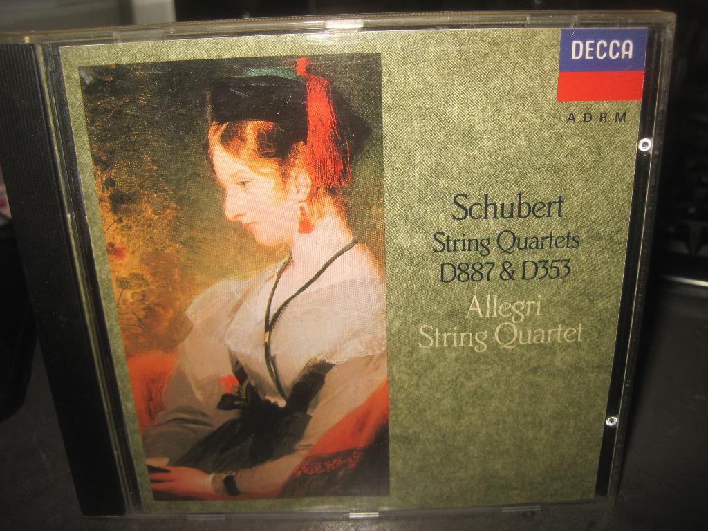 Schubert String Quartets D887 D353 Allegri SQ op Decca, Ophalen of Verzenden, Classicisme, Zo goed als nieuw, Kamermuziek