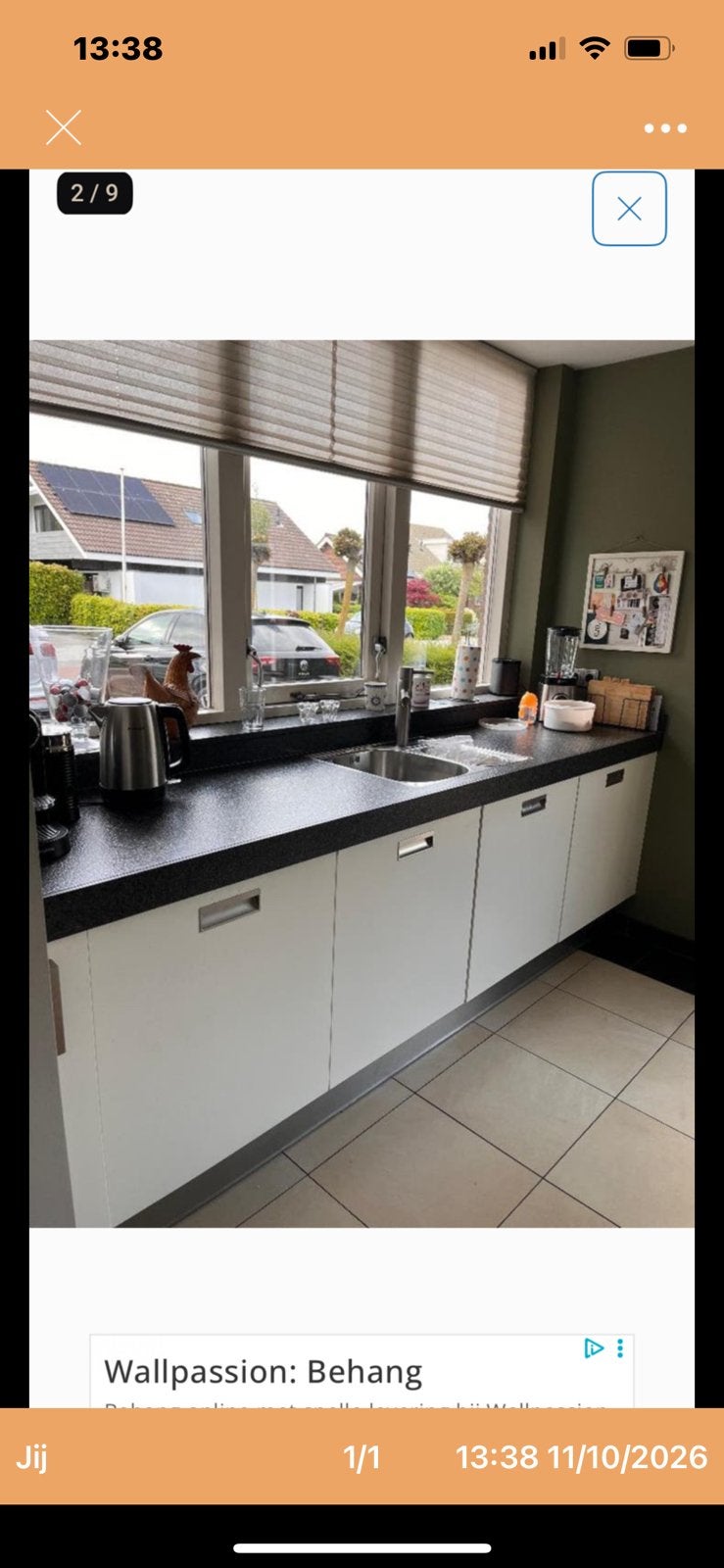 Prachtige Granieten keuken aanrecht Compleet  met kraan 350, Ophalen, Zo goed als nieuw, Graniet of Steen