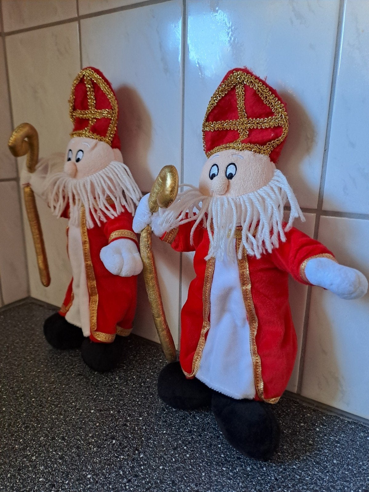2 dezelfde sinterklaas knuffels., Diversen, Ophalen of Verzenden, Zo goed als nieuw, N.v.t, N.v.t