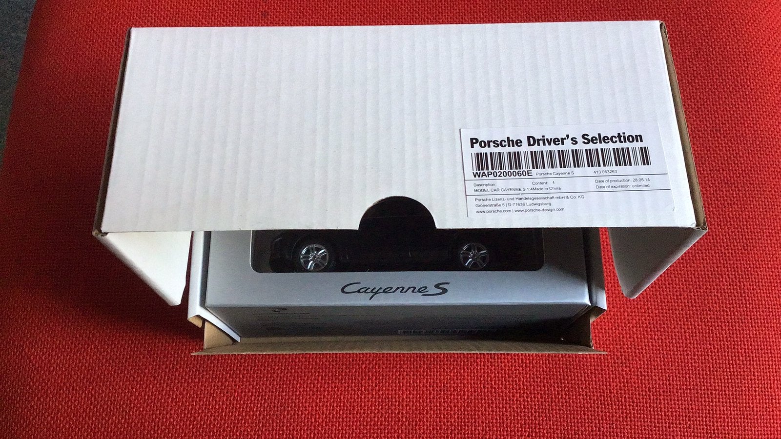 MINICHAMPS PORSCHE CAYENNE S DRIVER,S SELECTION FABR VERPAKK, Ophalen of Verzenden, Nieuw, Auto, MiniChamps
