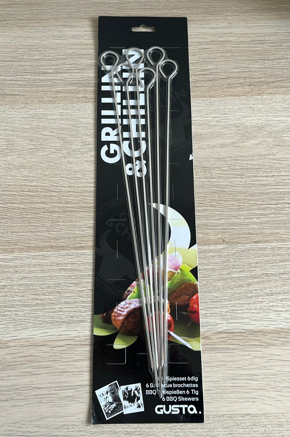 Gusta BBQ-spiezen (6 stuks) - NIEUW, Ophalen of Verzenden, Nieuw