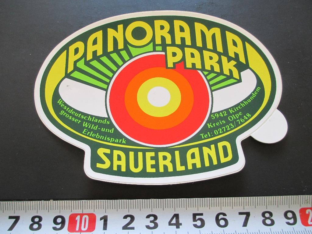 sticker panorama park sauerland duitsland *, Verzamelen, Ophalen, Zo goed als nieuw
