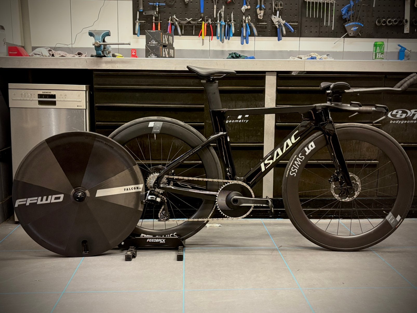 1/1 Isaac tt fiets, 28 inch, Carbon, 10 tot 15 versnellingen, Nieuw