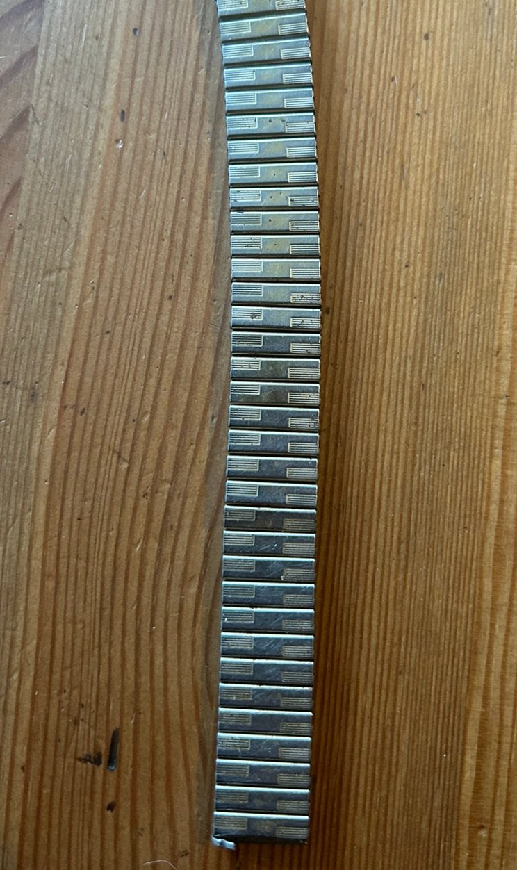 Vintage heren polsband voor horloge, Ophalen of Verzenden, Overige merken, 1960 of later
