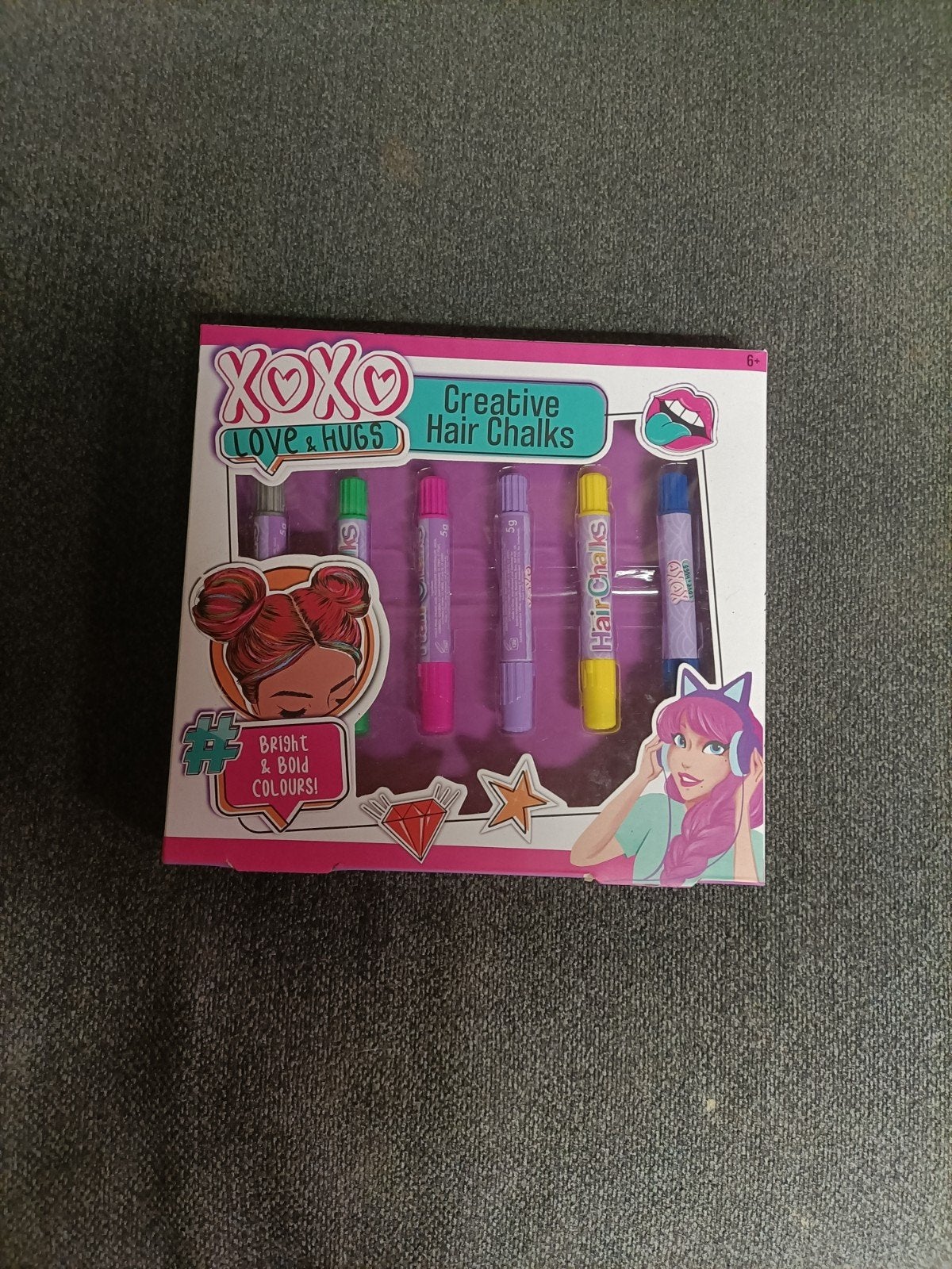 XOXO Creative Hair Chalks - Zo goed als nieuw (6+), Ophalen of Verzenden, Zo goed als nieuw, Overige typen