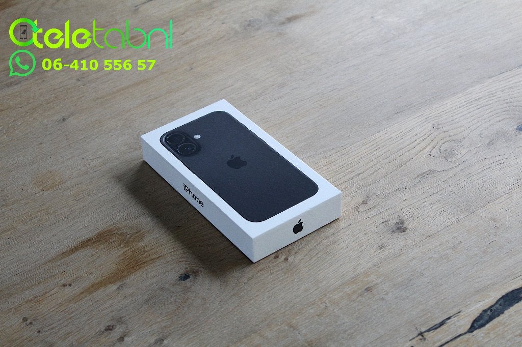 Apple iPhone 16 - 128GB - Zwart | Nieuw & Geseald | Garantie, Telecommunicatie, Mobiele telefoons | Apple iPhone, Nieuw, 128 GB