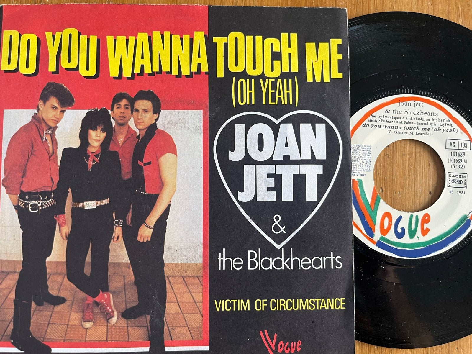 Joan Jett & The Blackhearts - Do You Wanna Touch Me (7"), Ophalen of Verzenden, 7 inch, Rock en Metal