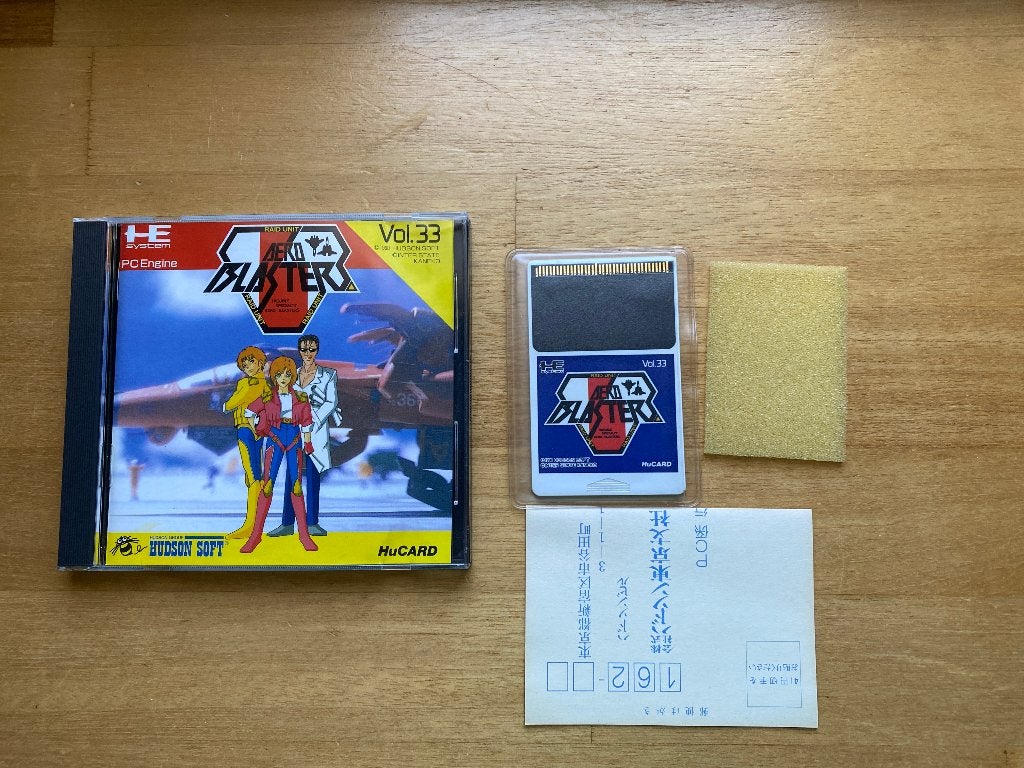 Aero Blaster pc engine, Spelcomputers en Games, 1 speler, Racen en Vliegen, Ophalen of Verzenden, Zo goed als nieuw