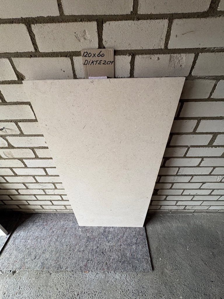 Sidetable bladen marmer afm:120x60x2cm voor een sidetable., Huis en Inrichting, Ophalen, Overige materialen, 100 tot 150 cm, Nieuw