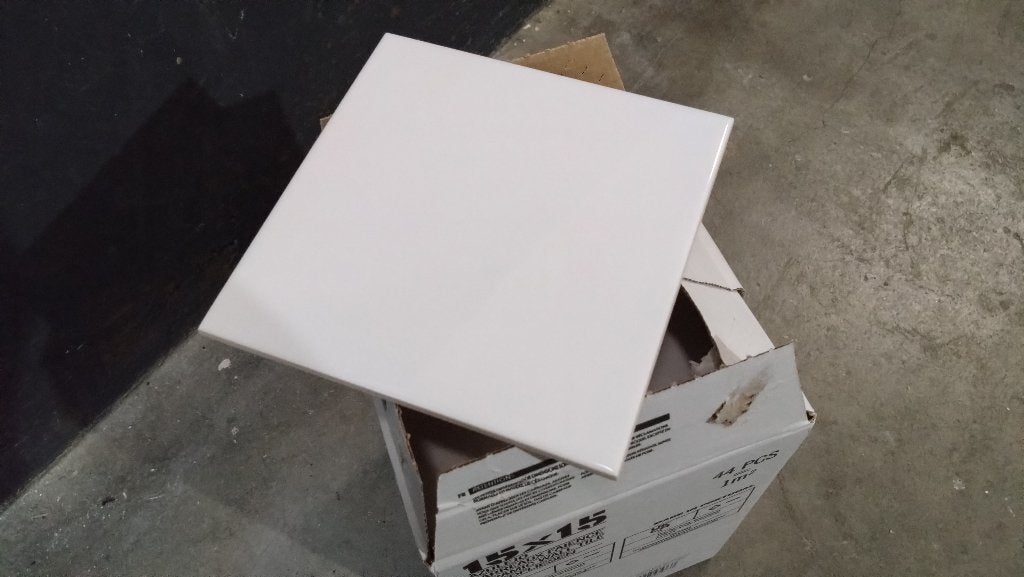 15x15 cm witte glans tegels, Ophalen, Nieuw, Minder dan 20 cm, Minder dan 20 cm