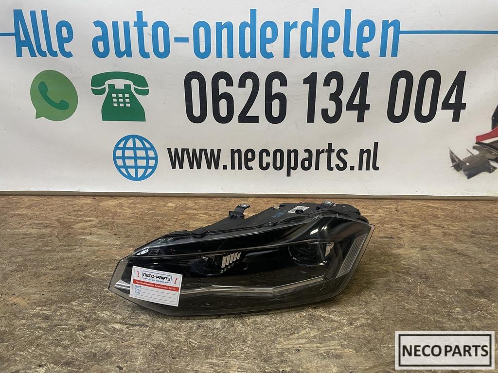 VW POLO 2G FULL LED KOPLAMP LINKS 2G1941035B ALLES LEVERBAAR, Gebruikt, -, Volkswagen, -