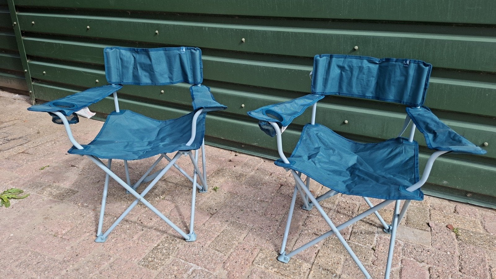 2x Quechua vouwstoel max.110kg, Ophalen of Verzenden, Zo goed als nieuw, Campingstoel