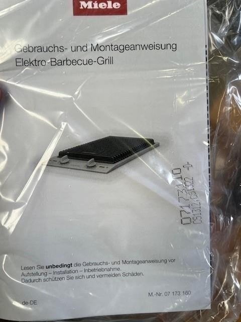 2128. Elektrische bbq grill / barbecue / Miele, Ophalen, Nieuw