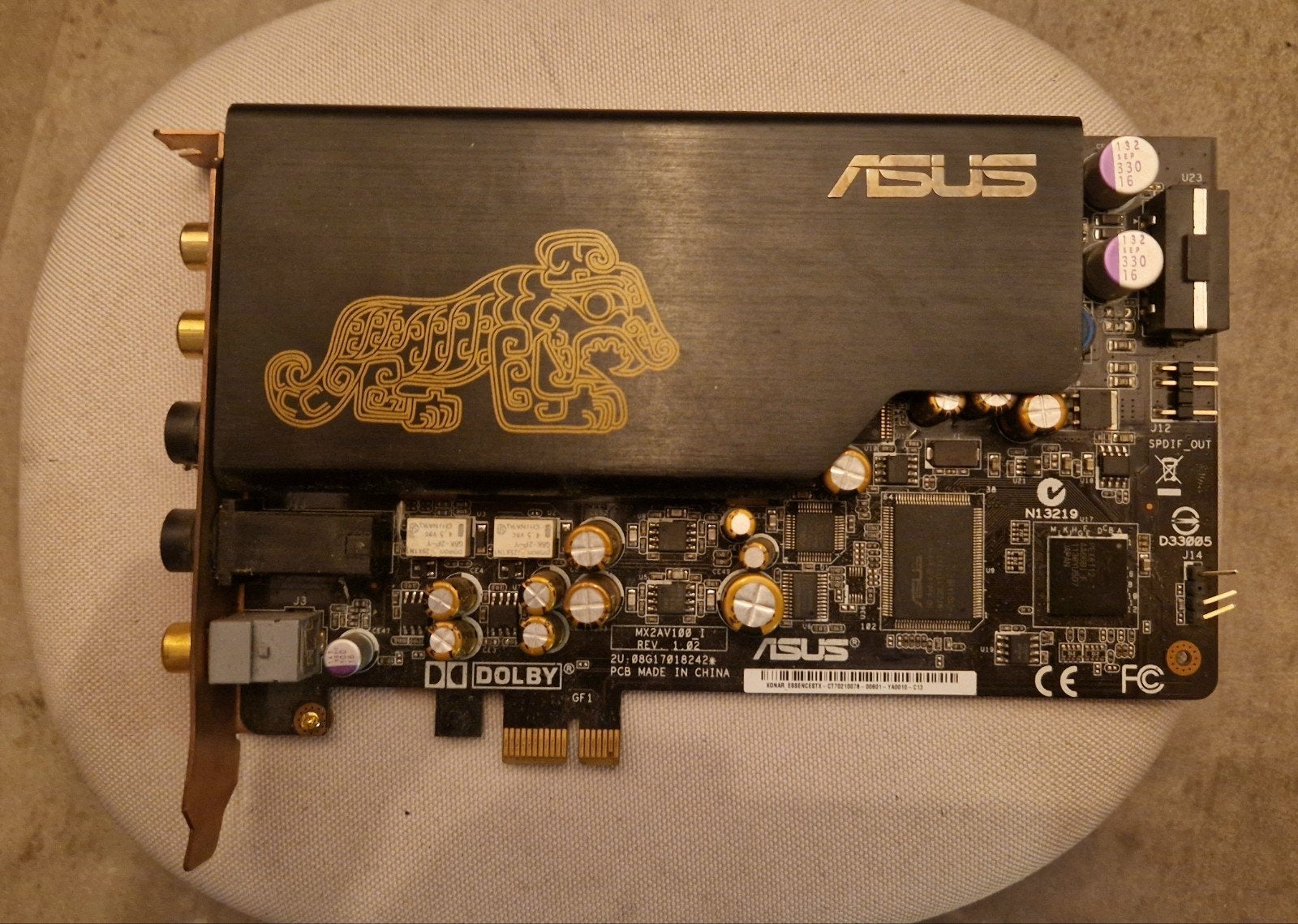 Asus Xonar STX, Computers en Software, Geluidskaarten, Ophalen of Verzenden, Gebruikt, Intern, Asus