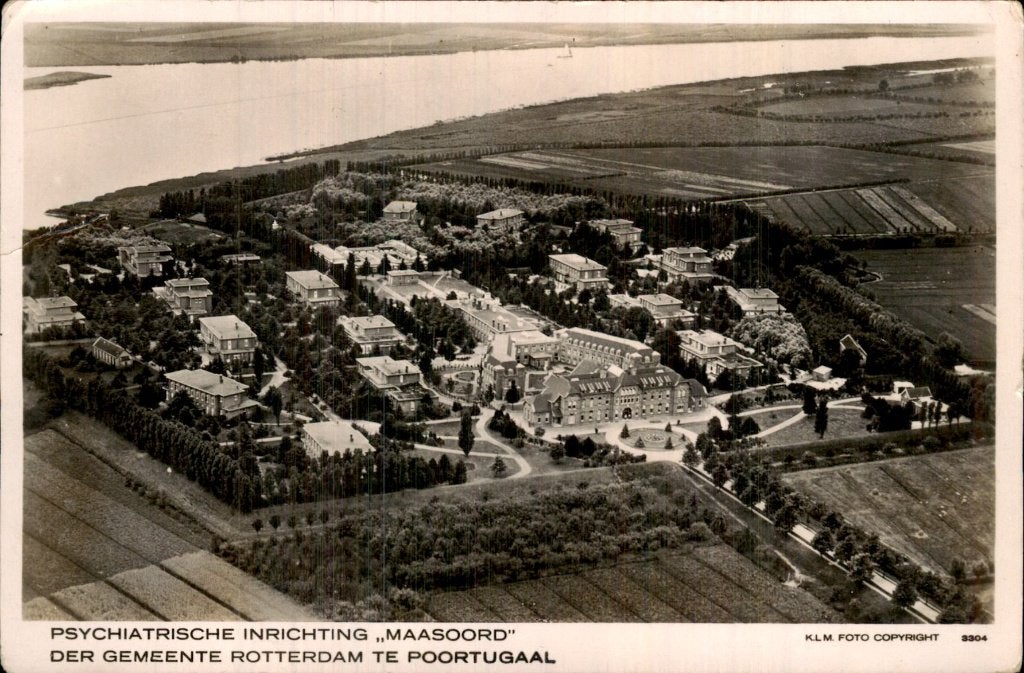 Poortugaal - Psychiatrische Inrichting - Maasoord, Ophalen of Verzenden, 1920 tot 1940, Gelopen, Zuid-Holland