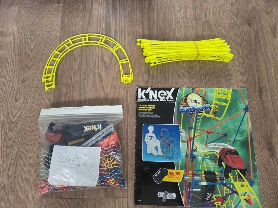 Knex Clock Work achtbaan - Compleet met boekje, Ophalen of Verzenden, Zo goed als nieuw, K'nex
