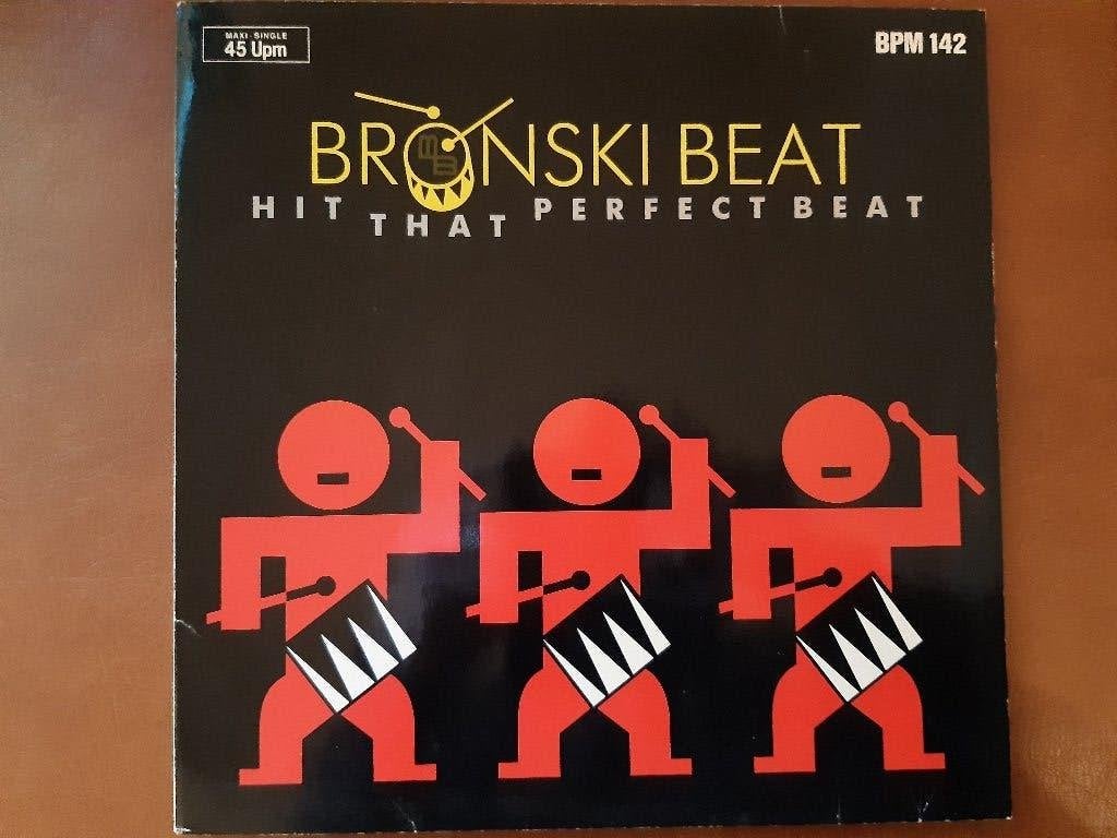 Bronski Beat - Hit That Perfect Beat (Maxi Single), Beschermende buitenhoes, Gebruikt, Ophalen of Verzenden, Pop