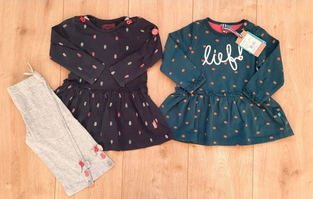 Jurkje Lief! en Nijntje jurkje met legging maat 74, Kinderen en Baby's, Babykleding | Maat 74, Meisje, Jurkje of Rokje, Ophalen of Verzenden