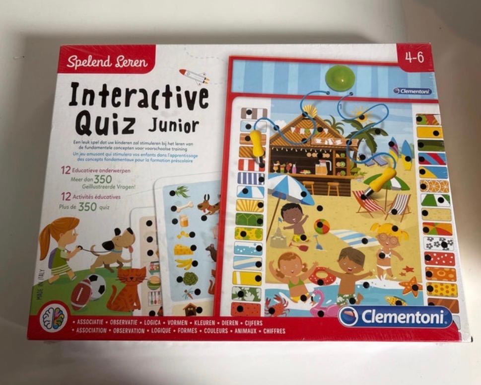 Clementoni Interactieve Quiz Junior 4-6 jaar, Ophalen of Verzenden, Zo goed als nieuw, Puzzelen