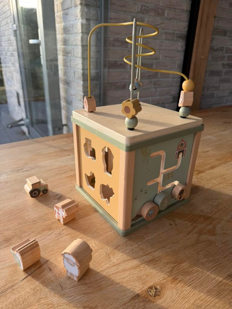 Little Dutch activiteitenkubus, Kinderen en Baby's, Speelgoed | Houten speelgoed, Ophalen, Zo goed als nieuw