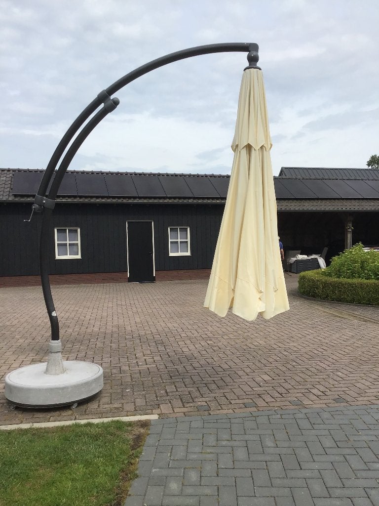 Parasol, Ophalen, Verstelbaar, 3 tot 4 meter, Zweefparasol
