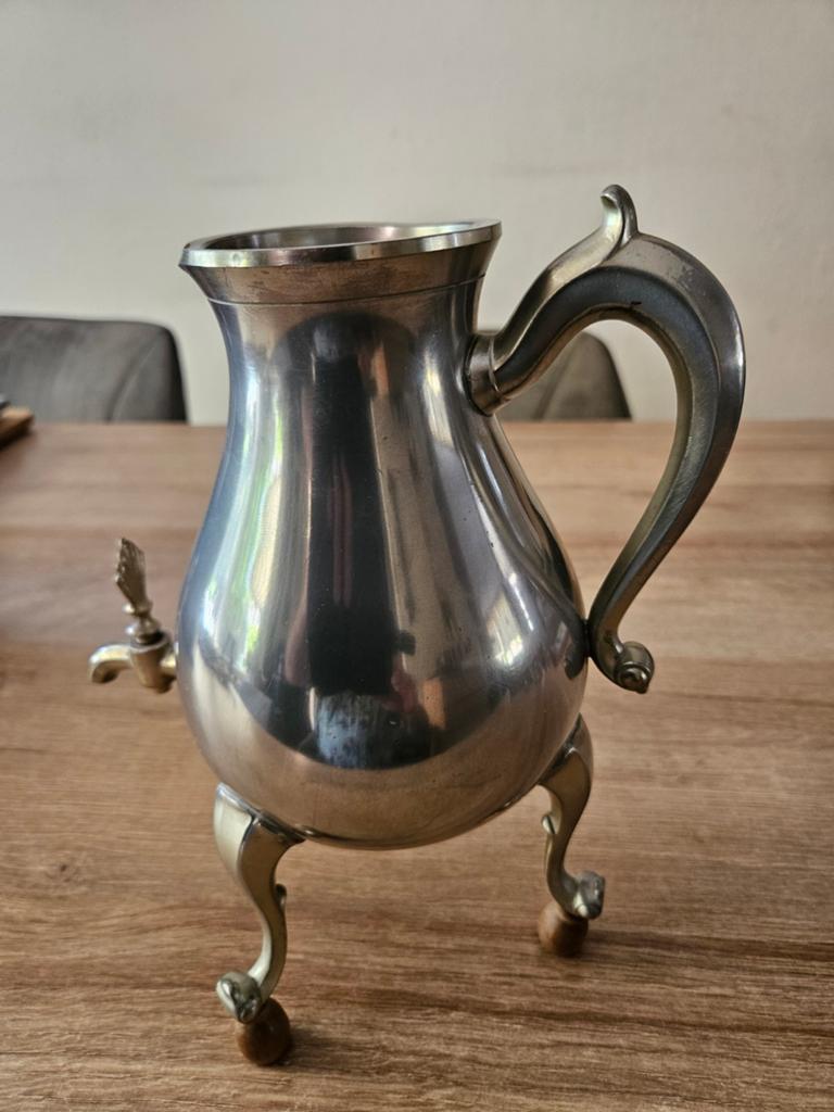 Tinnen schenkkan zonder deksel., Antiek en Kunst, Ophalen of Verzenden