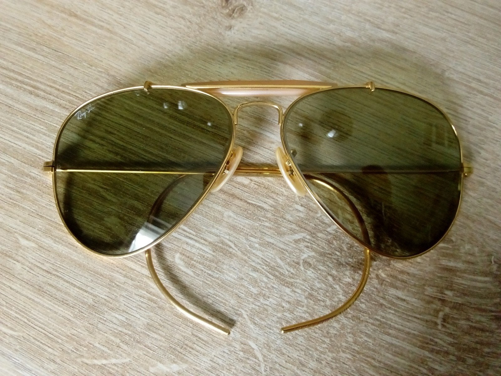 Ray Ban USA outdoorsman met B&L, Sieraden, Tassen en Uiterlijk, Zonnebrillen en Brillen | Heren, Ophalen of Verzenden, Gebruikt