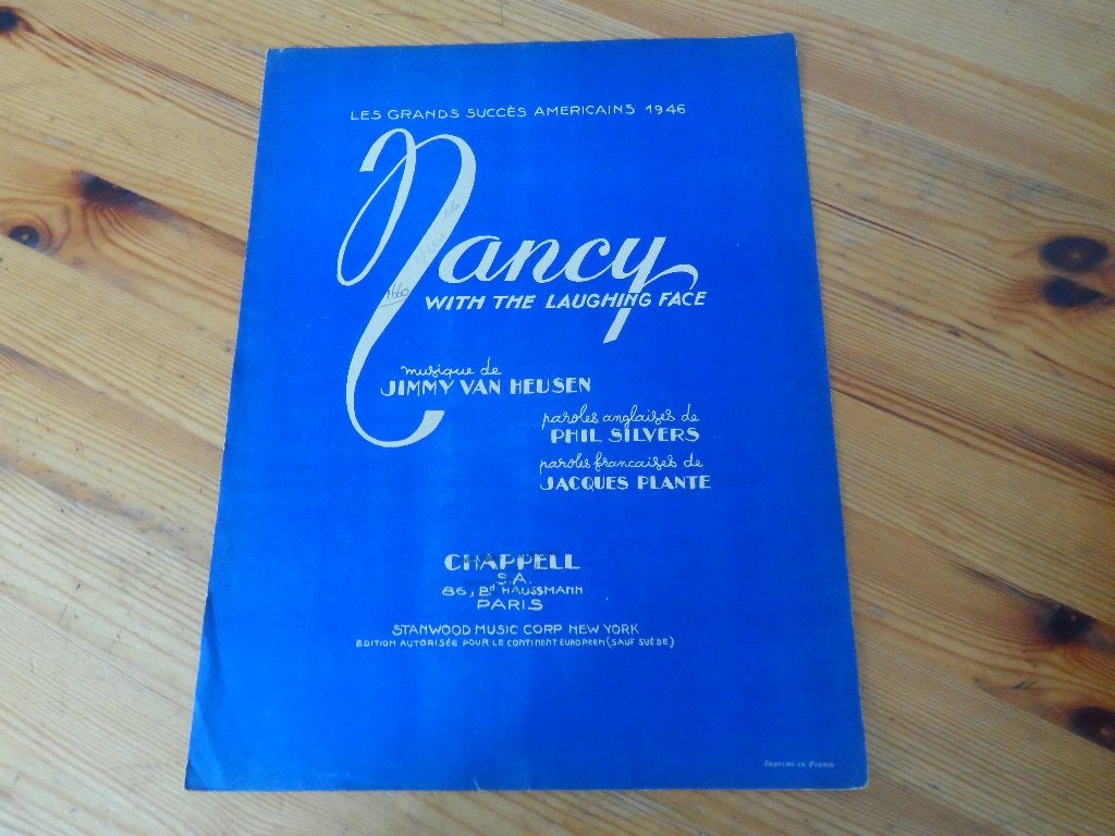 Nancy with the laughing face - heusen / silvers / plante, Muziek en Instrumenten, Bladmuziek, Gebruikt, Gitaar, Ophalen of Verzenden