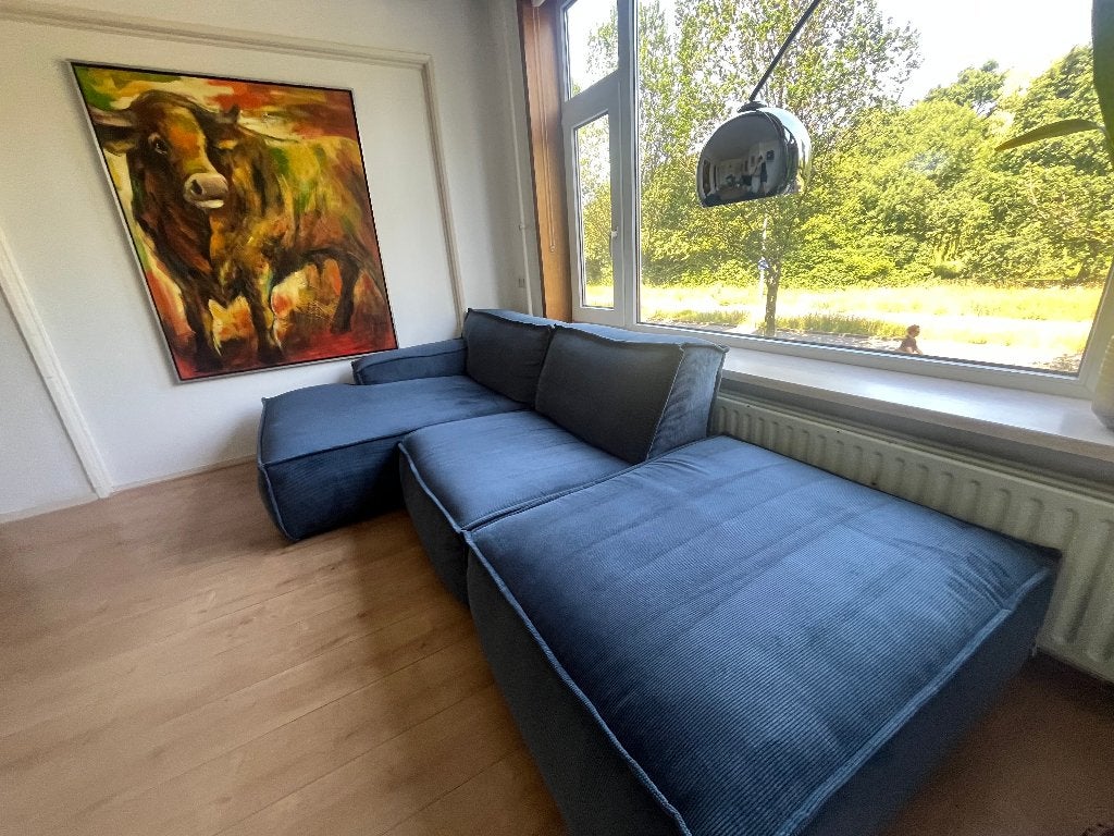 Goossens designbank | 2 jaar oud | Garantie + vlekkenservice, Ophalen, 300 cm of meer, Zo goed als nieuw, 150 cm of meer