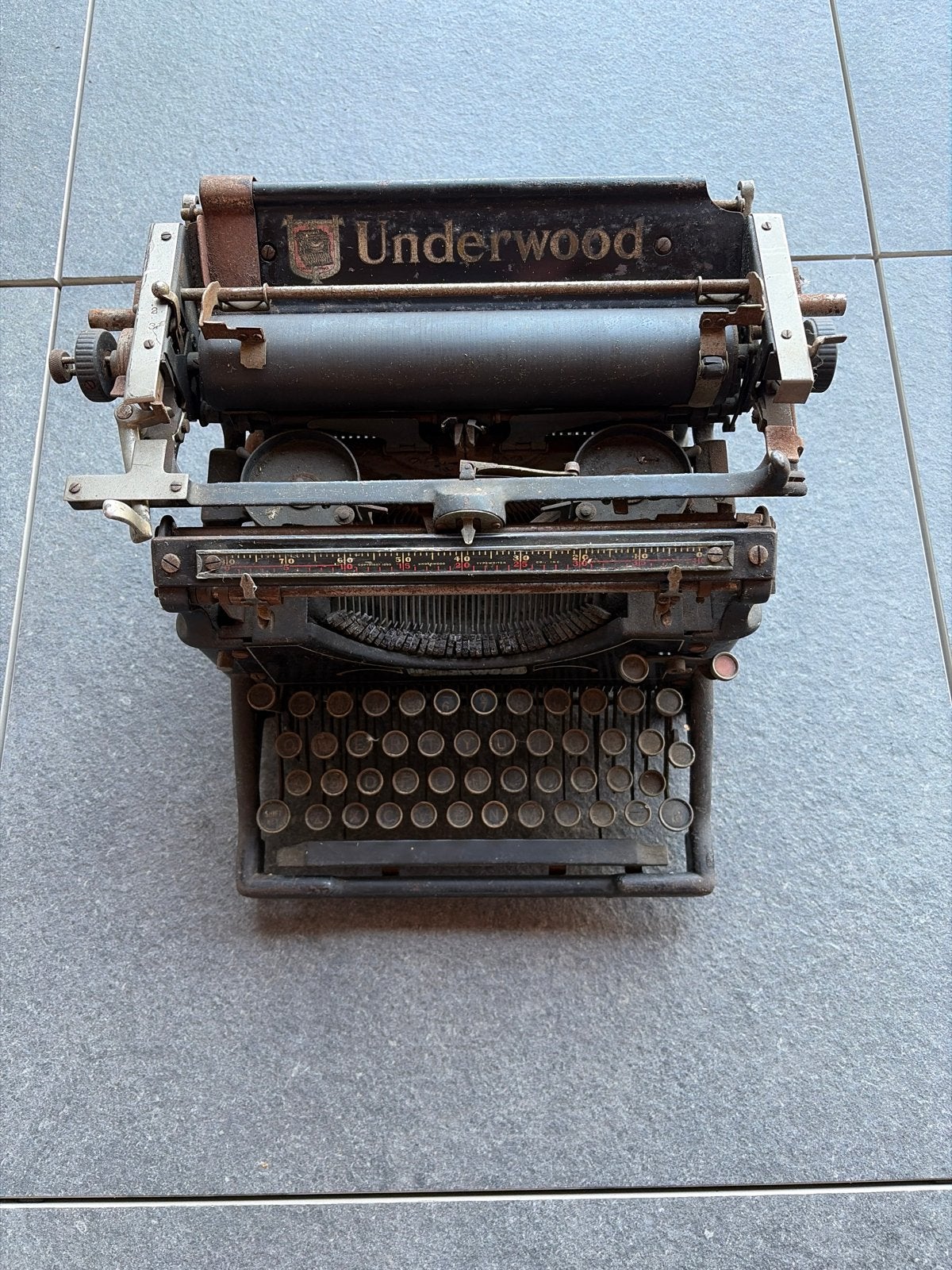 Antieke Underwood Standard Typemachine, Ophalen