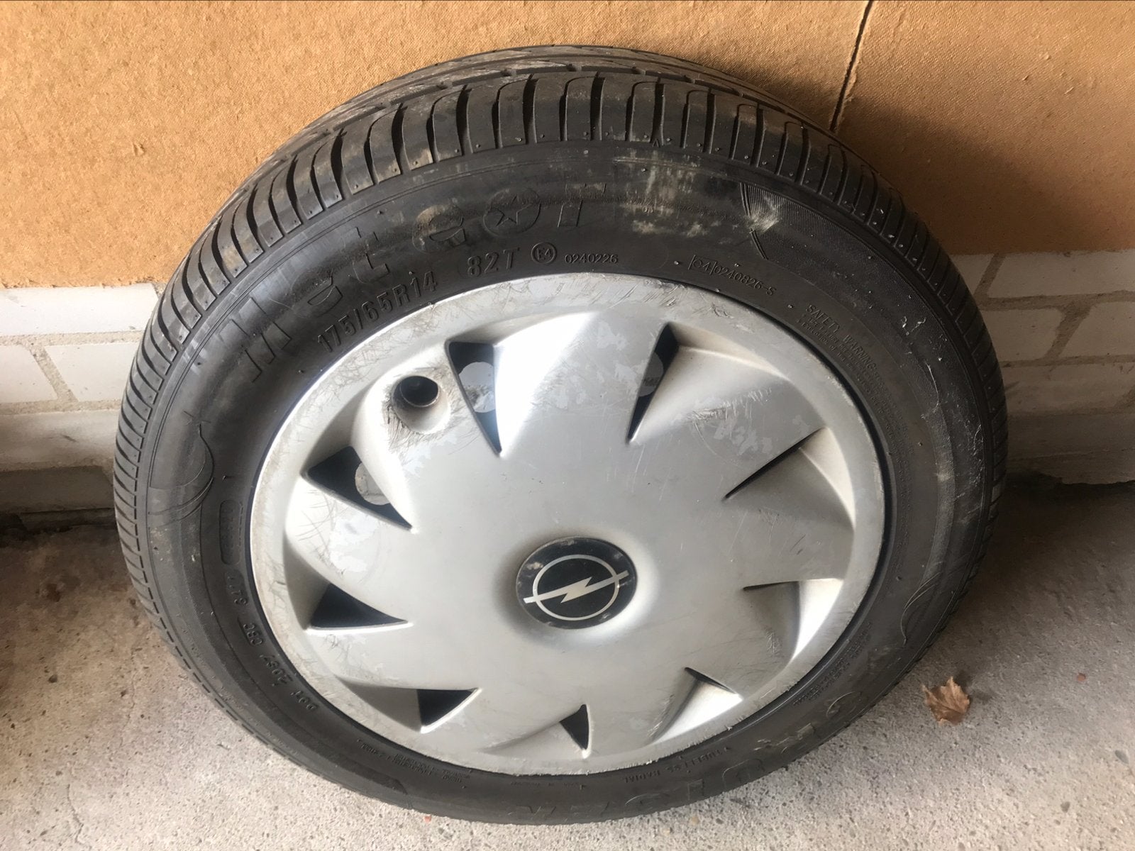 Opel wieldop plus band 14inch., Auto diversen, Wieldoppen, Ophalen