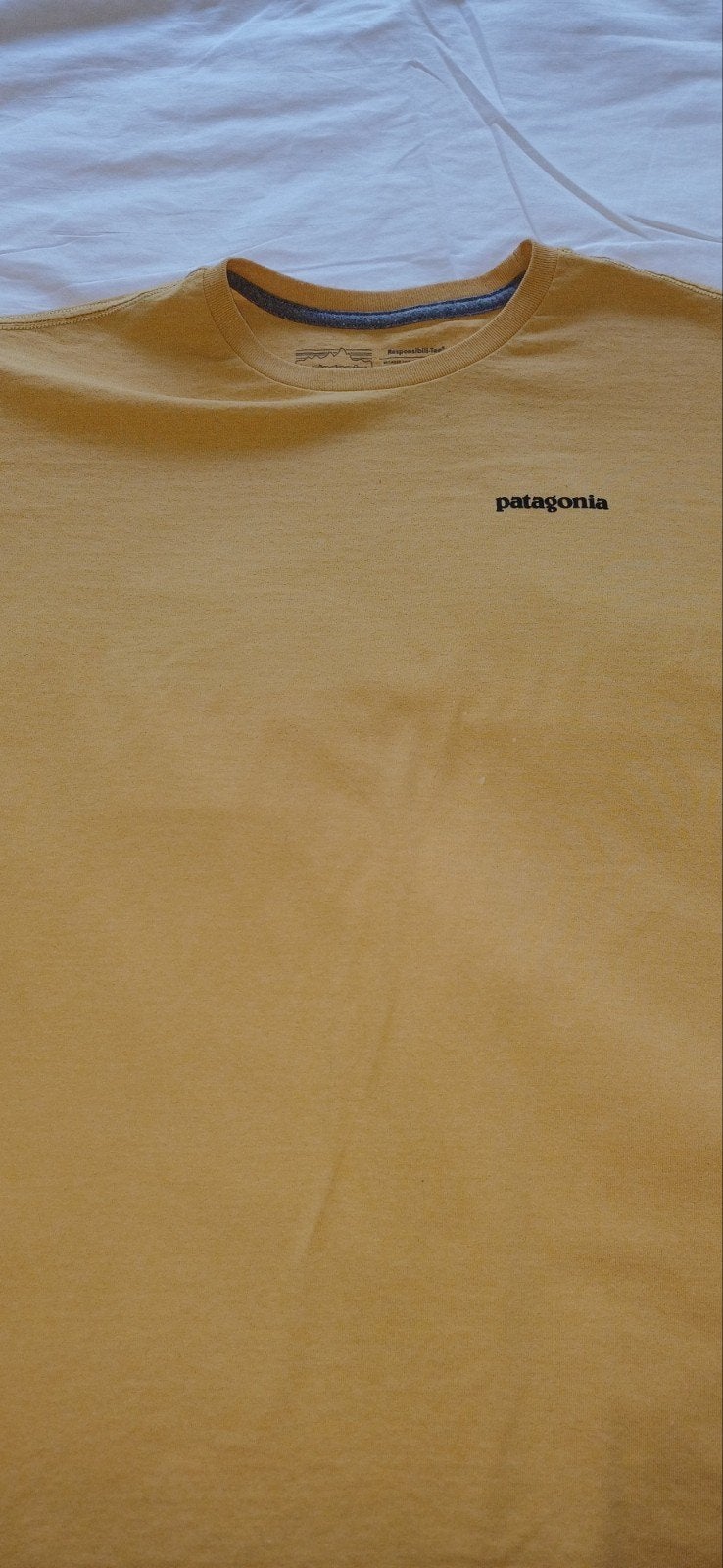 patagonia t shirt heren maat L kleur geel, Ophalen of Verzenden, Kleding