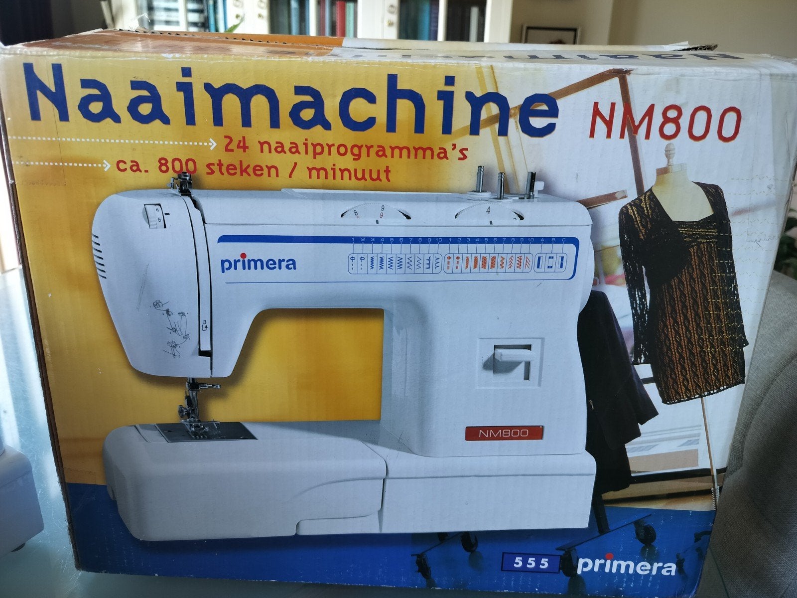 Primera Naaimachine NM 800 - amper gebruikt, Hobby en Vrije tijd, Naaimachines en Toebehoren, Ophalen, Zo goed als nieuw, Naaimachine