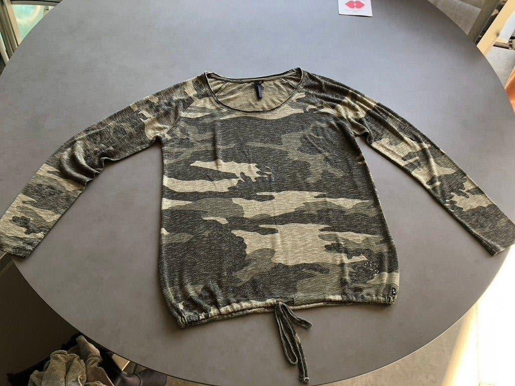Groene Key Largo camouflage top, maat L, Verzenden, Maat 42/44 (L), Lange mouw, Key Largo
