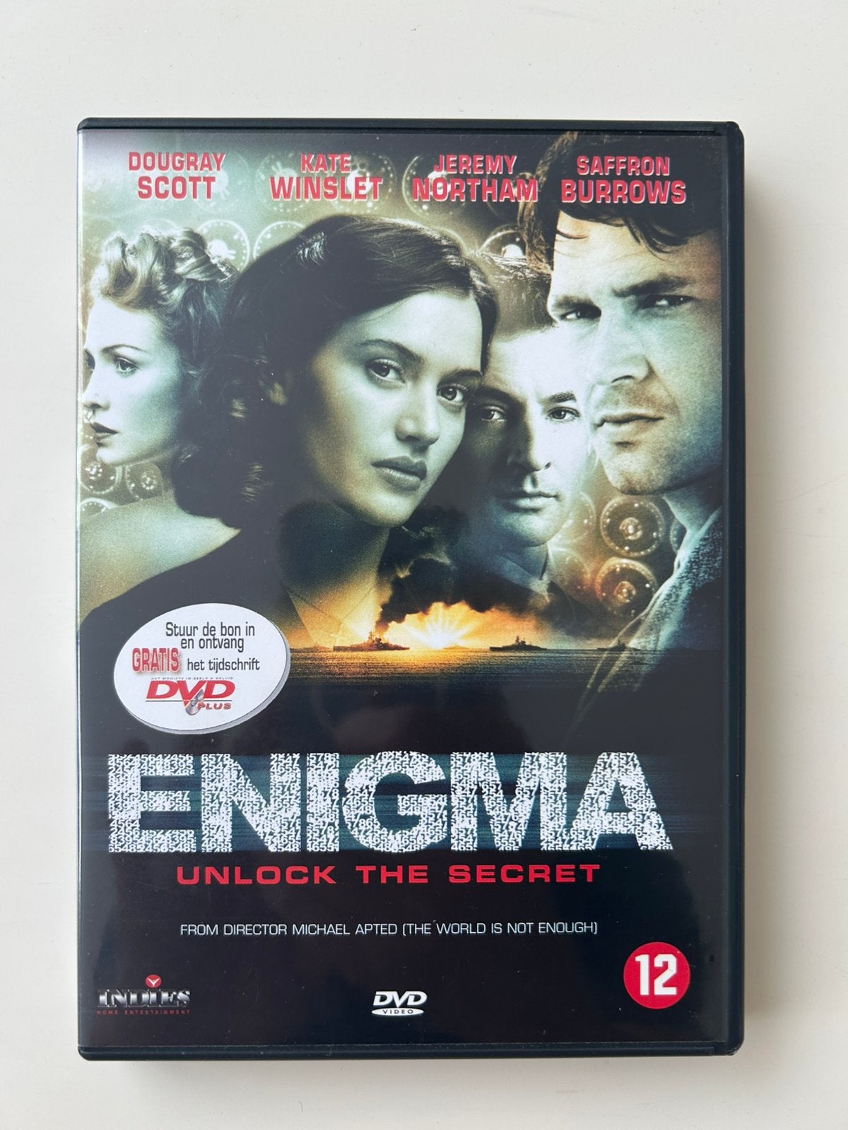 -Enigma- Historische thriller met Kate Winslet, Cd's en Dvd's, Engels, Nederlands, Ophalen of Verzenden, Zo goed als nieuw