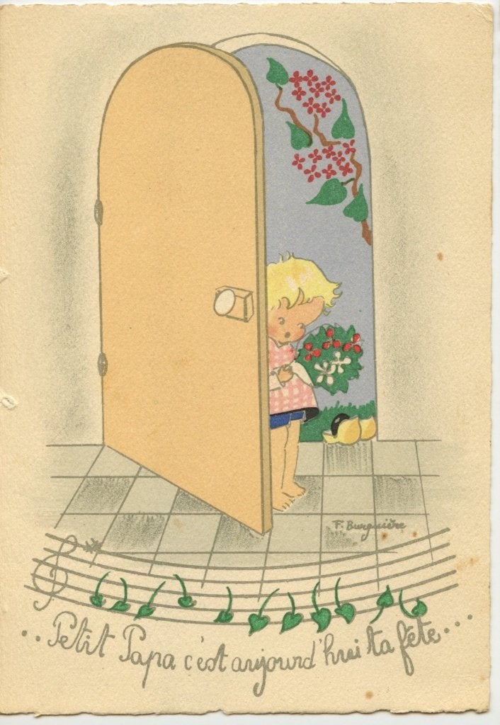 ansichtkaart kinderen Chansons pour les Tout Petits, Verzenden, Ongelopen, Kinderen