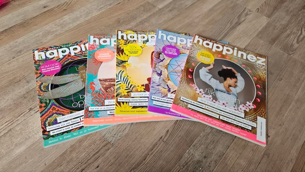Happinez tijdschriften 2022, Ophalen of Verzenden