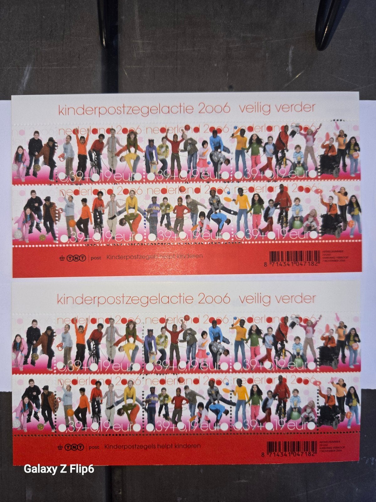 Kinderpostzegelactie 2006 - Veilig Verder (2 vellen), Postzegels en Munten, Postzegels | Nederland, Ophalen of Verzenden, Na 1940
